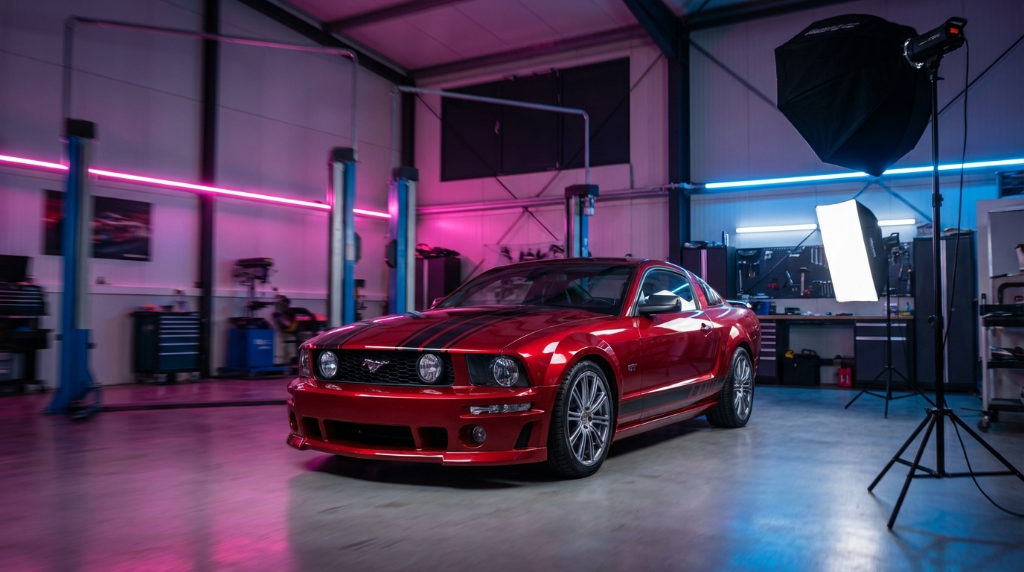 Tuning - Roter Ford Mustang